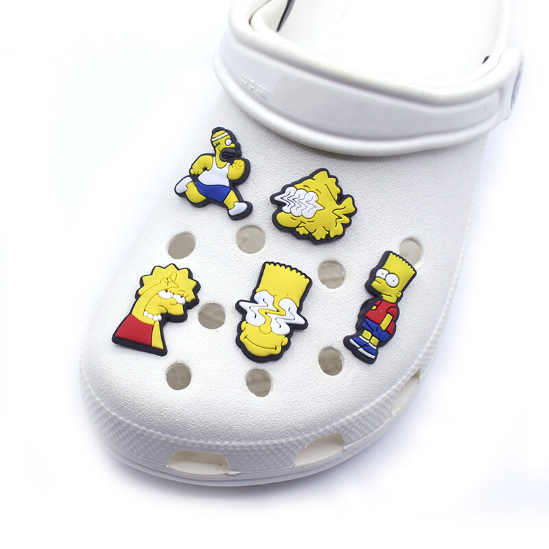 Funny Middle Finger Provoke Shoes Charms 1pcs PVC Slippers Accessories DIY Decor Jibz Charms for Croc Clog Designer Kids Gifts