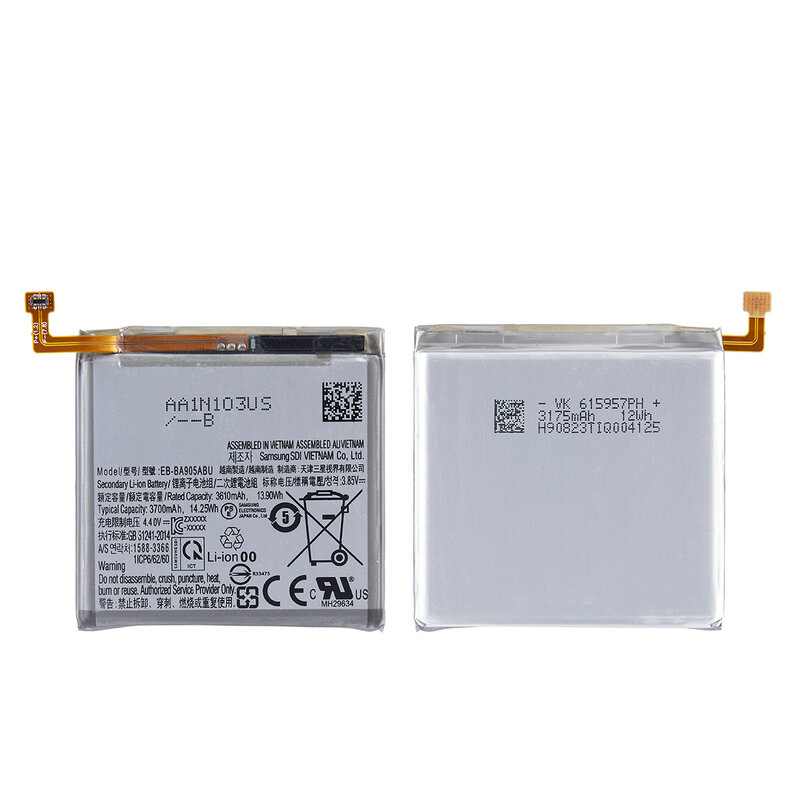 SAMSUNG Asli EB-BA905ABU Baterai 3700MAh untuk Samsung Galaxy A90 A80 SM-A905F SM-A8050 SM-A805F SM-A805F/DS Baterai