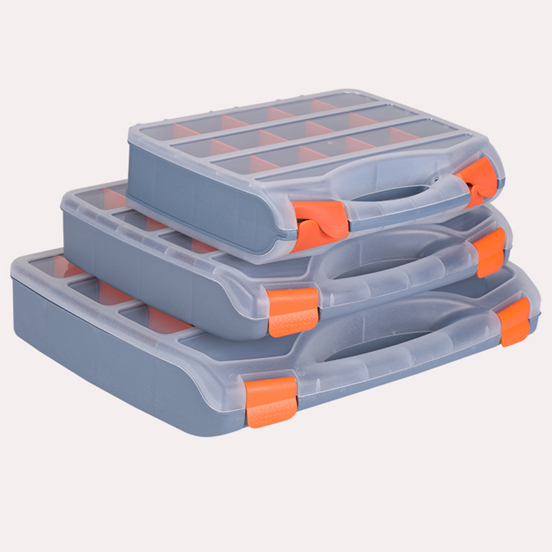 厚手のプラスチック製収納ボックスabs素材取り外し可能なパーティション11-24個の各種部品ネジツール家庭用節約ボックス