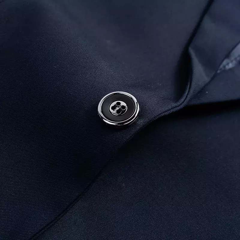 Vêtements de travail décontractés pour hommes, ensemble de 2 pièces (veste + pantalon), couleur unie, Slim, pour le marié, 2019