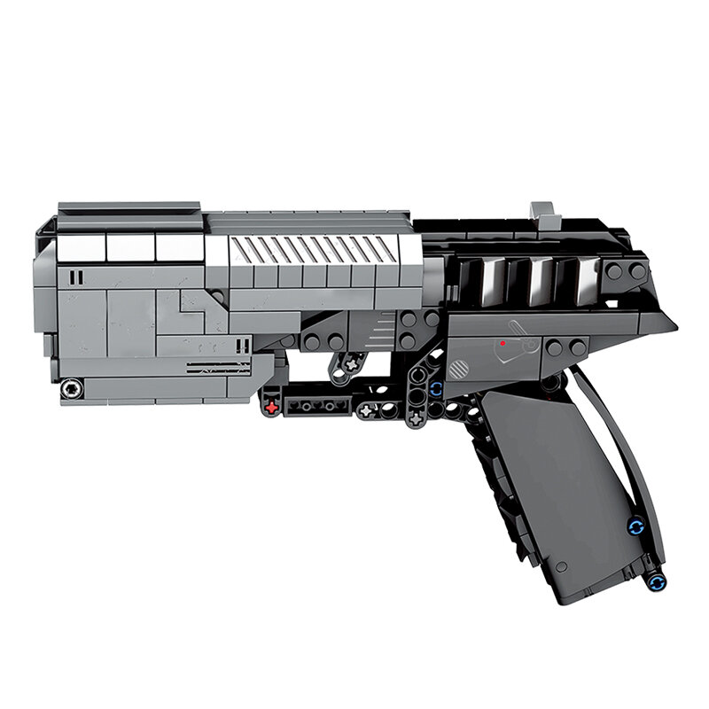 Mainan untuk Anak-anak Laki-laki Hadiah Senjata Gurun Elang Set Permainan Bata Model Pistol Senapan Militer Pistol Plastik Blok Bangunan