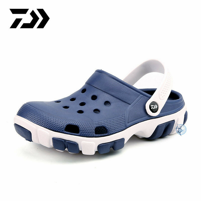 Daiwa-Sandalias antideslizantes para hombre, zapatos con agujeros para exteriores, calzado de playa, zapatillas deportivas de pesca de alta calidad para otoño, novedad