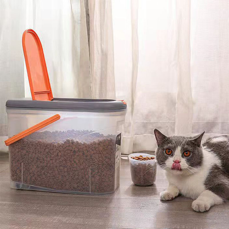 อาหารสัตว์เลี้ยงแมวอาหารถังสุนัขอาหารในครัวเรือนถังเก็บอาหารสัตว์เลี้ยงถัง