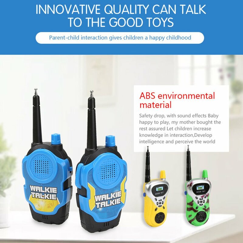 Mini talkie-walkie pour enfants, 2 pièces, jouet d'extérieur, salle d'interaction Parent-enfant, appel sans fil