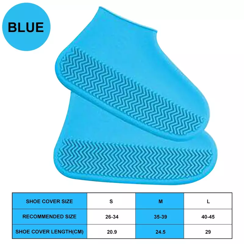 Botas impermeables de Material de silicona Unisex, protectores de zapatos, botas de lluvia para interiores y exteriores, reutilizables, novedad de 2022