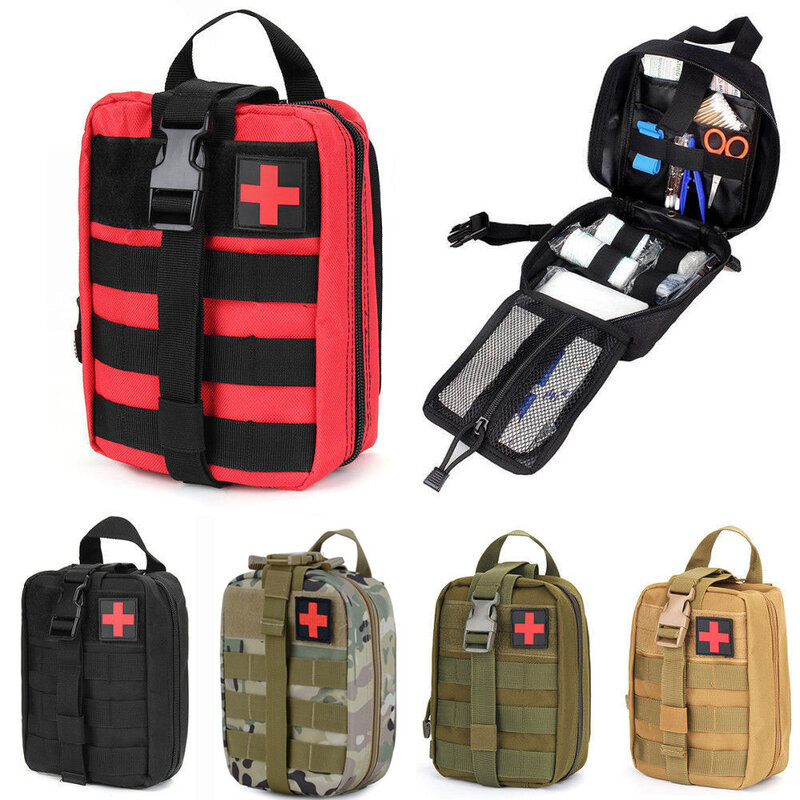 Тактическая поясная сумка, военный быстросъемный комплект первой помощи, медицинские аксессуары для кемпинга и охоты, упаковка для выживан...