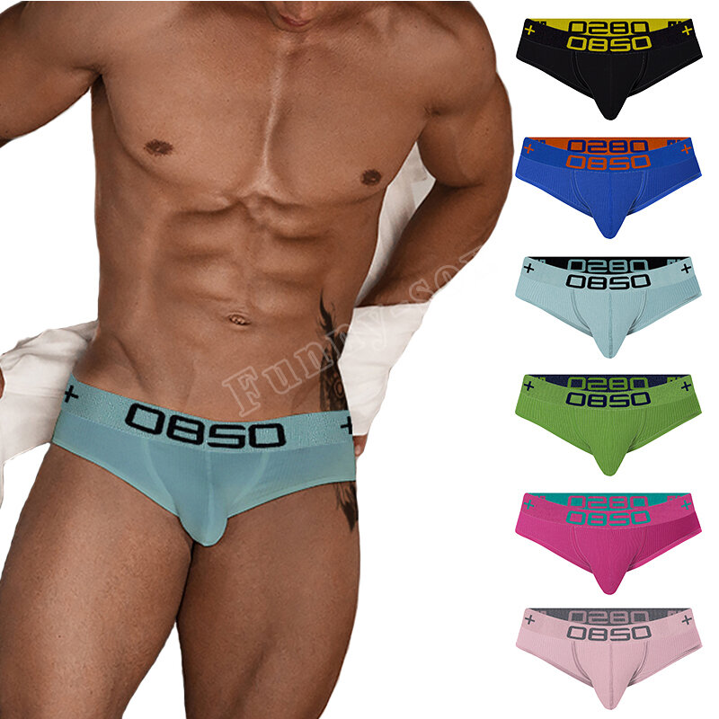 ORLVS Brand Best Selling Underwear men Mesh Modal Briefs Breathable Men Sexy Ventilate Plus Size Men Briefs Slip