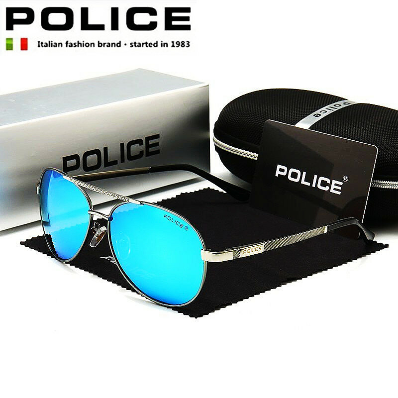 POLICE Luxury Men Polarized Pilot Sunglasses For Men Driving Sun Glasses For Women Brand Designer Male Vintage Glasses Eyewear