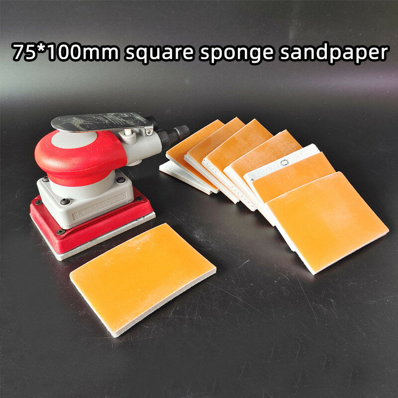 Disco de papel de lija de esponja 100x75mm 600 # ~ 3000 # papel de lija autoadhesivo para masilla de pulido de pintura automotriz papel abrasivo de lijado