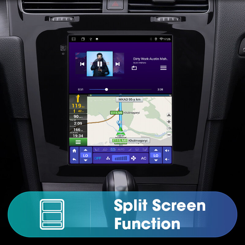 Vtopek – autoradio Android 11, Navigation GPS, Carplay, écran Vertical, unité centrale multimédia, pour voiture VW Golf 7 VII (2014 – 2018)