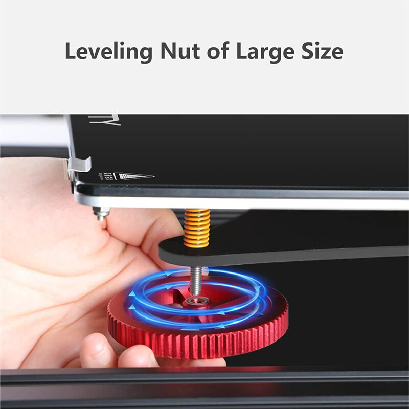 Creality Official Capricorn Bowden Tube 1M Red Hand Twist Leveling Nuts and Bed-Level Springs M6 M8 Pneumatic Joint 3D Printer P