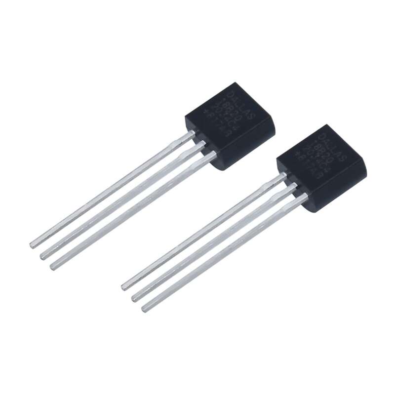 Chip electrónico con Sensor de unids/lote DS18B20 TO-92, chips 18B20, Sensor de temperatura IC 18b20, diy, 10 unidades