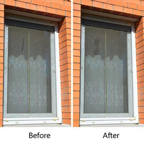 Janela rede anti-mosquito malha pegajosa reparação de remendo fita tela janela porta mosquiteiro reparação de remendo tela de furo quebrado