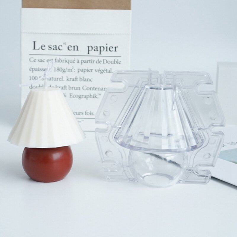 Moules à bougies en Silicone, Design de lampe de Table, en plâtre, bougie parfumée faite à la main, en plastique