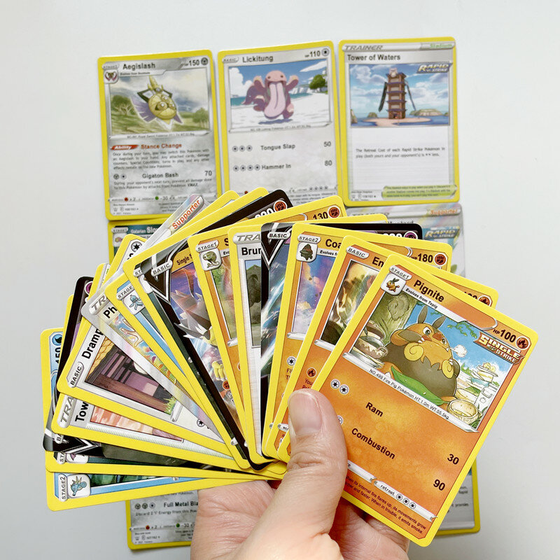 Nova caixa de cartão pokemon 36 saco brinquedos 360 pces tcg: espada & escudo estilos batalha booster saco selado negociação cartão jogo colecionáveis brinquedos