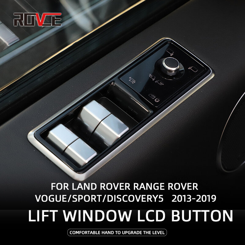 ROVCE przyciski dotykowe kierownicy do Land rovera Range Rover Vogue HSE Sport Discovery 5 LR5 L405 L494 2013-2017 klawisze sterujące