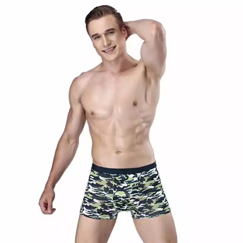 8 pçs/lote roupa interior boxer cueca masculina moda algodão virilha underwear respirável macio cueca masculina sexy