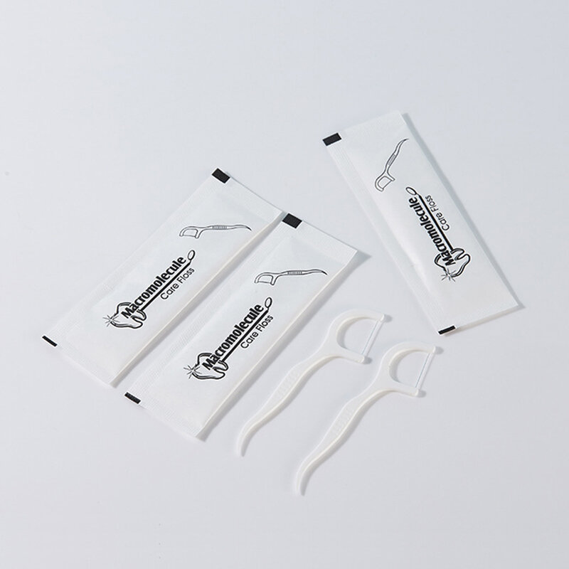 50 шт., шелковые межзубные щётки для чистки зубов