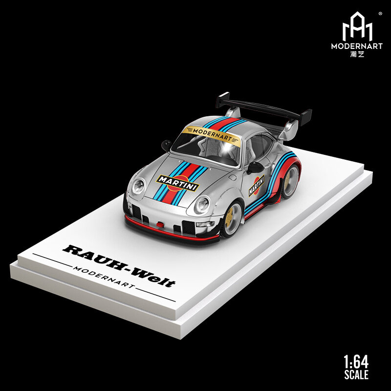 Time Micro TM Not 1:64 RWB 911 964 GULF Q Scale With Racer Dolls Alloy Diorama Car Model Collection Miniature Carros Toys