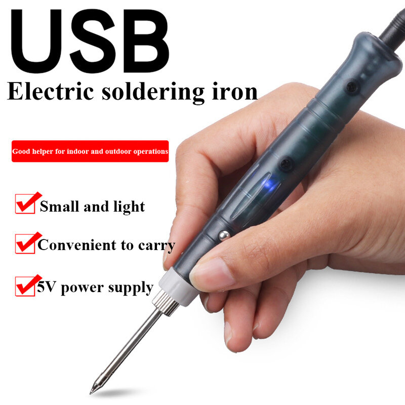 Letme 5V 8W Portable USB Soldering Iron Soldering Pen Home Student Mobile Phone Repair Mini Soldering Iron Soldering Tool