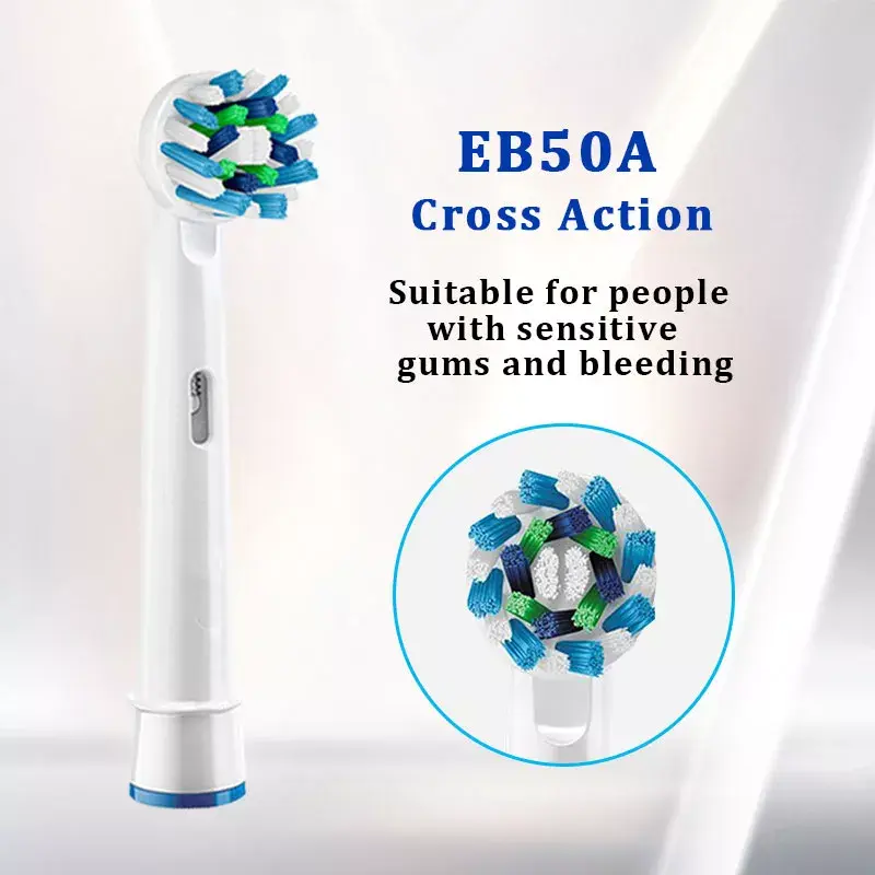 Cabezales de cepillo de dientes eléctrico Oral B, cabezales reemplazables para Oral B Vitality Cross Action Advance Triumph 3D Excel, 2022