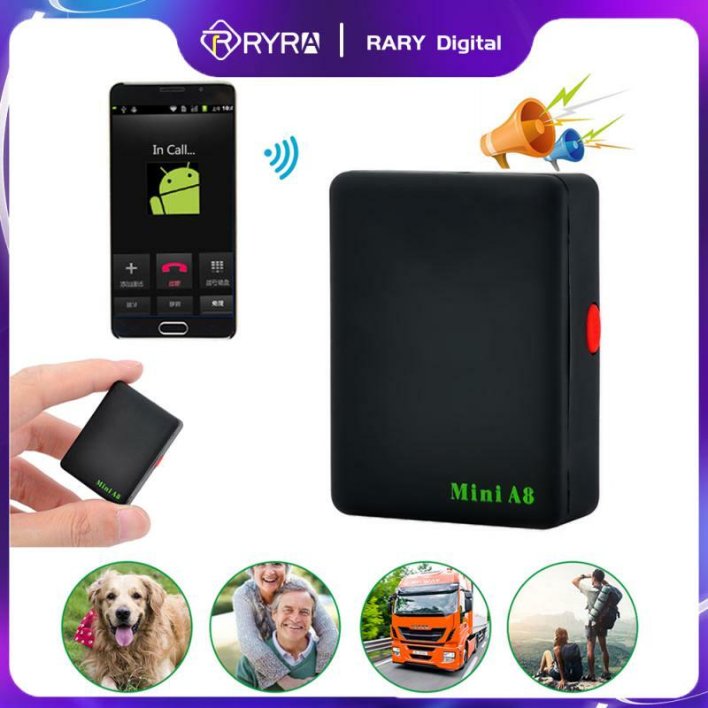 RYRA-A8 미니 GPS 트래커, GSM/GPRS/LBS 트래커 로케이터, 어린이 가족 애완 동물 추적 장치 레코더용 실시간 자동차 위치 모니터
