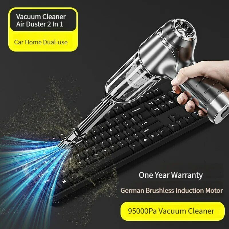 95000Pa 3in1 Car Wireless Vacuum Cleaner 120W Blowable Cordless Home Appliance Vacuum Home & Car Dual Use Mini VacuumCleaner
