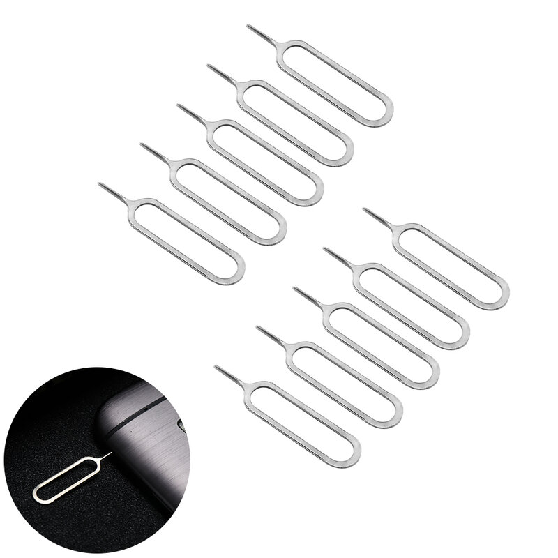 1 Naald Opener Ejector Verlengen Sleutelhanger Pin Clip Dikke Sim-kaart Pin Verwijderen Tray Slot Lifter Voor Universal Smartphone Uitwerpen