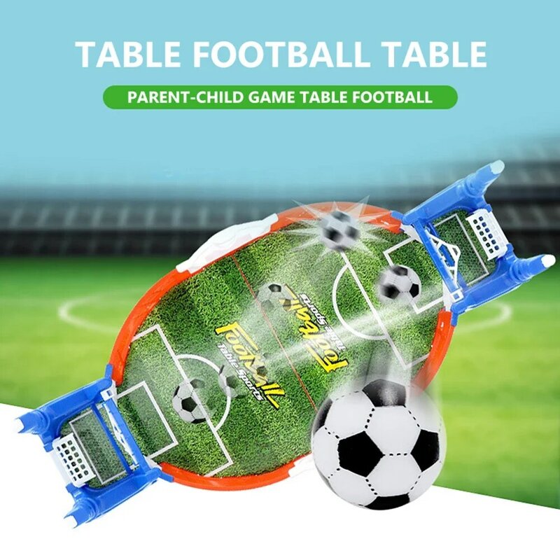 Kinder Tischfußball Tisch Tischplatte Tischs piel Fußballfeld Spielzeug Puzzle interaktives Doppel kampf Katapult Spiel