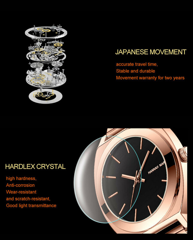 Hannah Martin orologio da donna Fashion Design giappone movimento Miyota acciaio inossidabile impermeabile donna orologi al quarzo Relogio Feminino