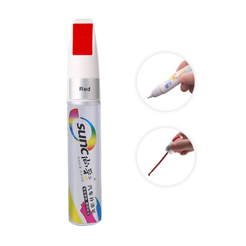 Auto Paint Surface Repair Pen, Removedor De Riscos Do Carro, Acessórios Do Cuidado Do Carro, 5 Cores, 12ml