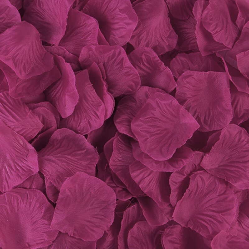 人工シルクの花びら,2000個,カラフルなウェディングアクセサリー