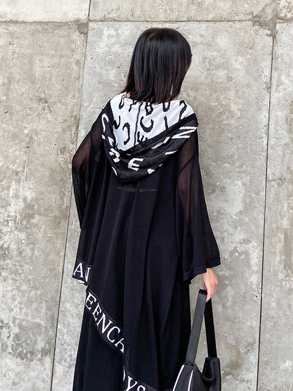 Женский ассиметричный костюм XITAO, с надписью и воротником-фонариком, осень 2020