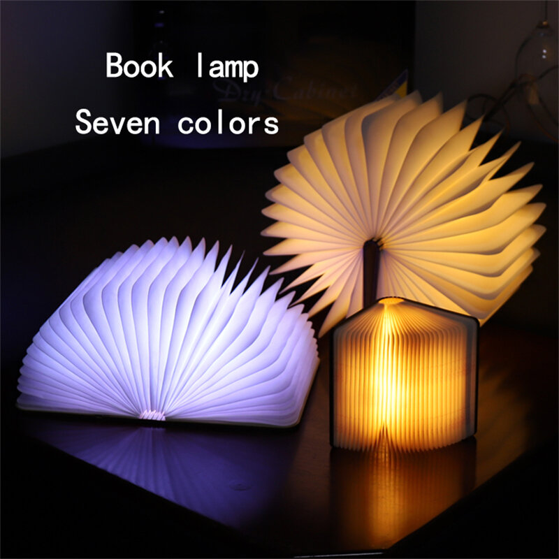 Light Led Night Lamps Book Light Lamp Folding Book Lamp Glowing Book Light Led Night Lamp Usb Rechargeable Lamp Table Lamp