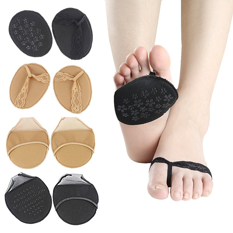 High Heel Soft Insert Anti-Slip Foot 1 Pair Forefoot Insoles Shoes Pads Women Shoes Insert Insoles Protection Pain Relief