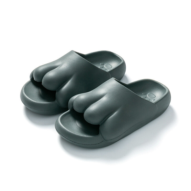 Animal Paw Slippers Men's Summer Slides Novelty Flipflops Unisex Funny Home Shoes 2022 Male Indoor Room Bath Shower Slippers Man