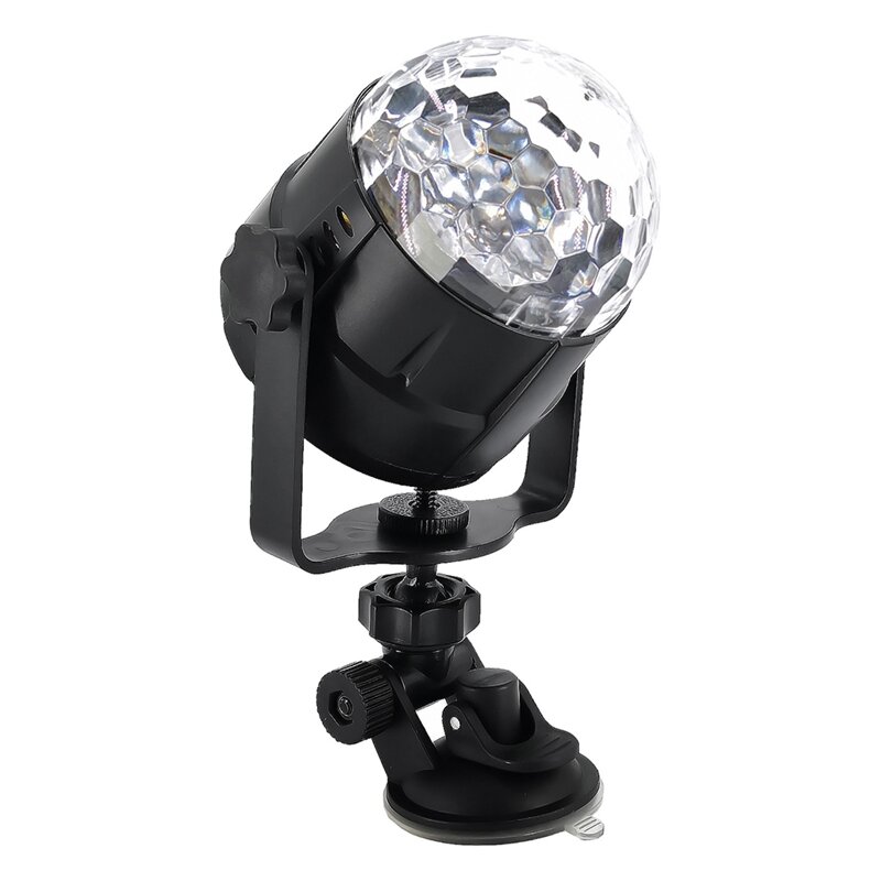Lámpara de proyector de bola de discoteca con control remoto y soporte de succión para Navidad, fiesta, decoración de dormitorio