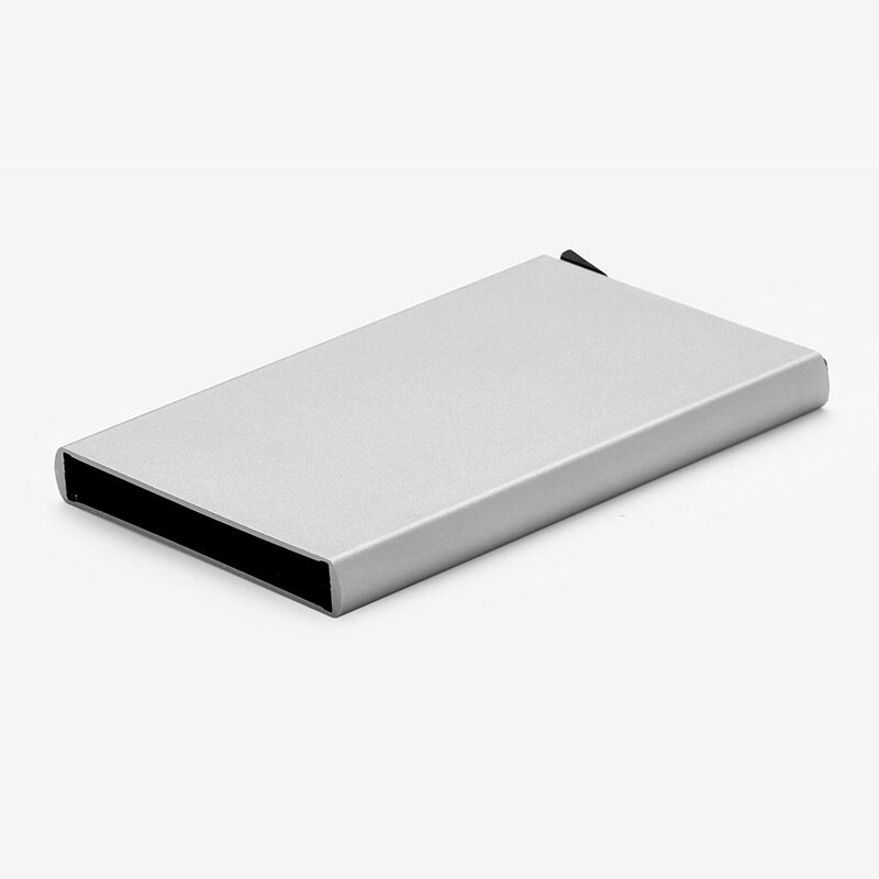 YUNSHI Men's ID Credit Card Wallet Bank Card Holder Ultra-Thin Travel Document Metal Protective Sleeve Card Holder