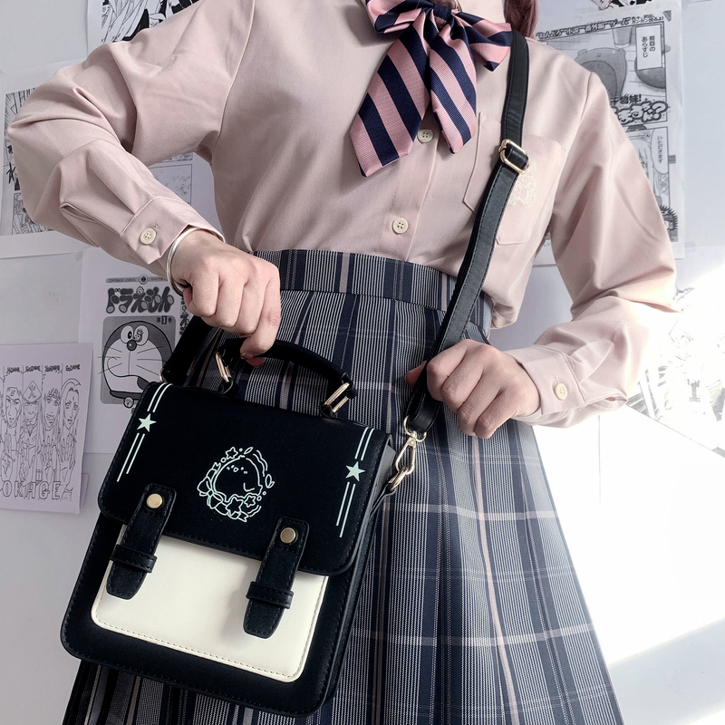 Xiuya-Bolso bandolera Harajuku Kawaii para mujer, bandolera pequeña de hombro para teléfono móvil, 2022