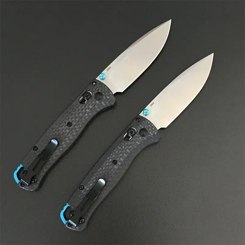 Carbon Fiber Handle BENCHMADE 535 Bugout Folding Knife Outdoor Camping Tactical Safety-defend Pocket Knives