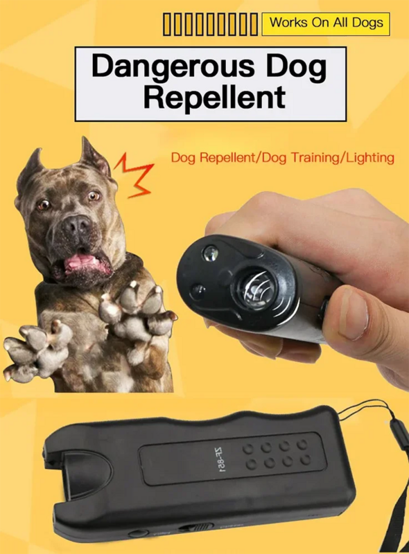4 Buah Alat Latihan Gonggongan Anti Gonggongan Anjing Peliharaan Pelatih LED Ultrasonik Anti Gonggongan Ultrasonik
