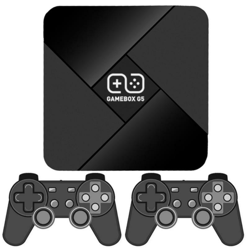 64g console de jogo 4k hdmi-compatível com android tv box game player controlador de jogo sem fio portátil do sistema duplo com 40000 + jogos