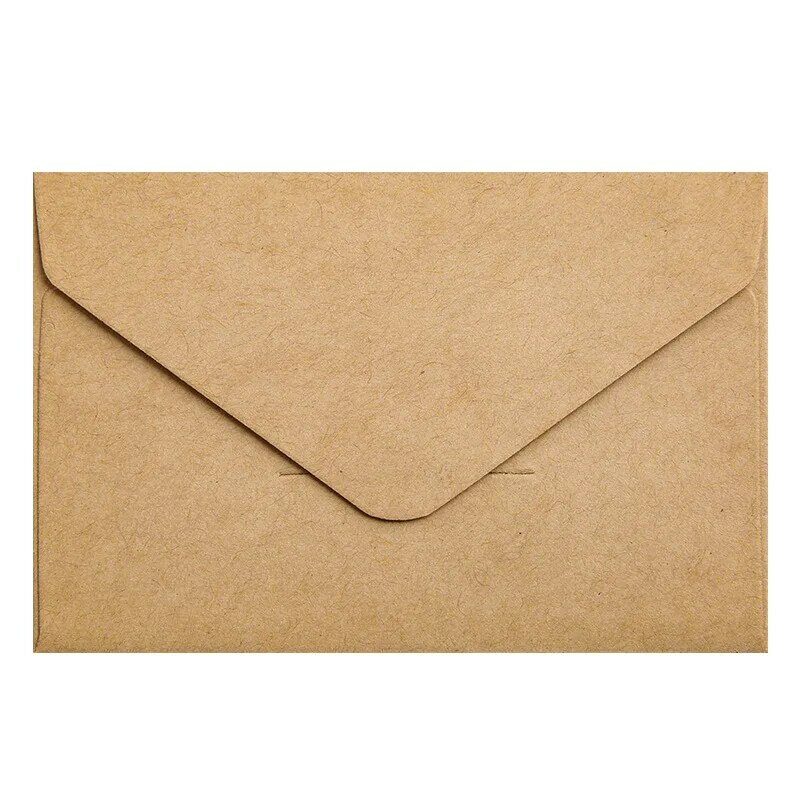 10 Vellen Retro Mini Kleine Envelop Bruiloft Uitnodiging Wenskaart Gift Verse Kraftpapier Envelop Kleine Wenskaart