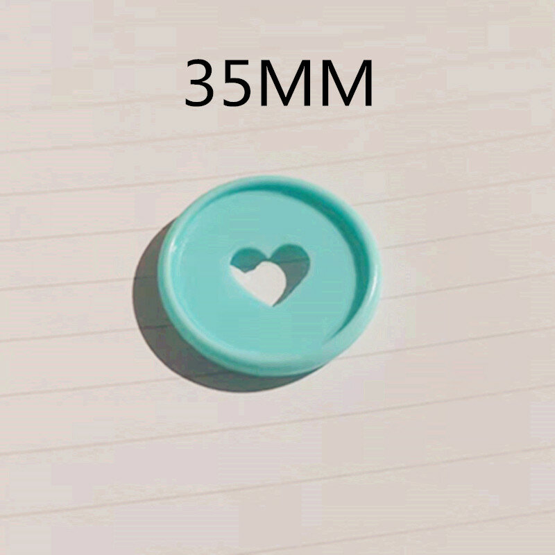 100 шт., 35 мм, Новое цветное пластиковое кольцо для обвязки блокнота с отверстием в виде гриба