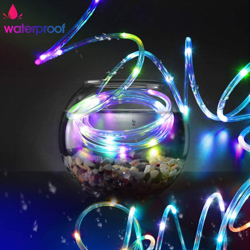 Wąż światła LED RGB 5m 10m 20m USB Fairy girlanda żarówkowa LED + zdalnie sterowana wodoodporna girlanda światło na boże narodzenie nowy rok wystrój ogrodu
