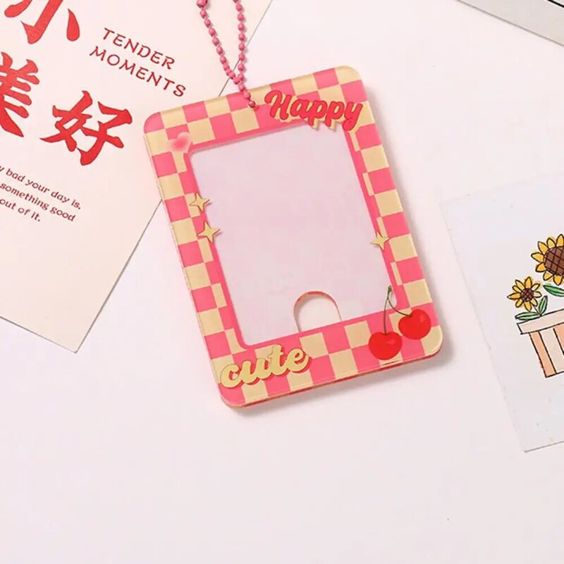카드 보호기 우수한 밝은 색상의 섬세한 한국 스타일 카드 커버, 학생 용품 카드 홀더 카드 보호기