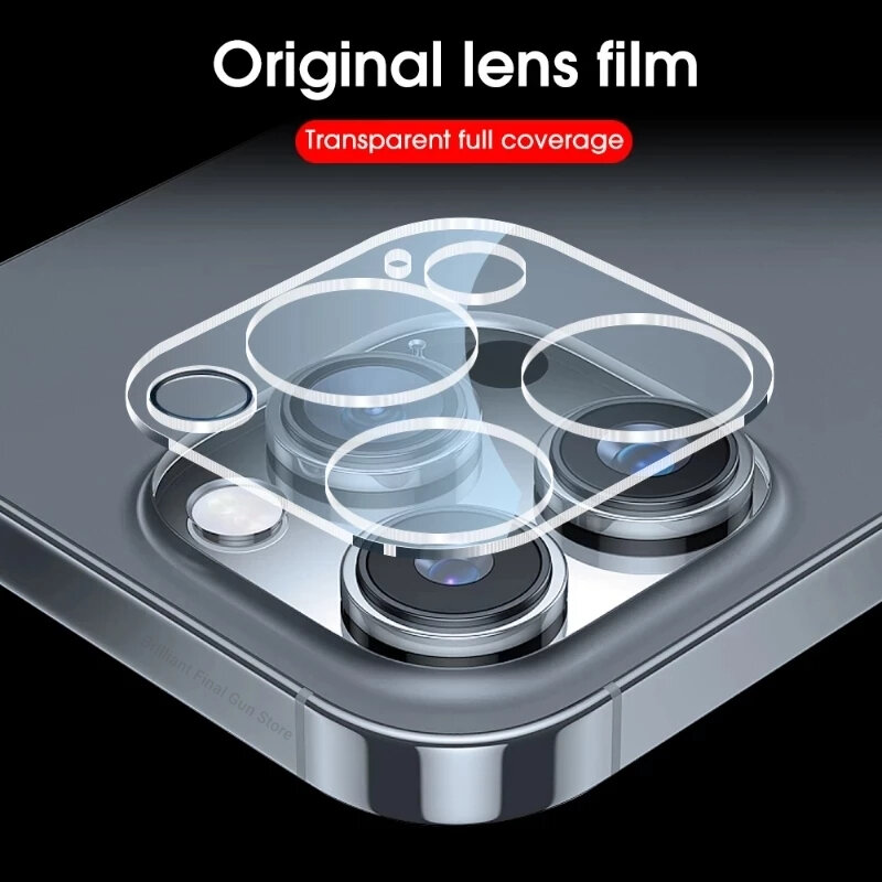 Protectores de cristal de lente trasera de cubierta completa para iPhone 15, Ultra 13, 14 Pro Max, 12 Mini, X, XR, XR Max, 7, 8, 6 Plus, vidrio protector de cámara