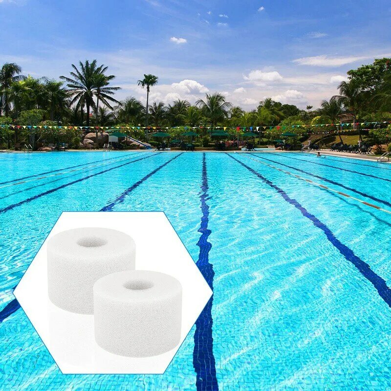 4 peças piscina filtro de espuma cartucho compatível com intex s1 tipo reutilizável lavável filtro esponja