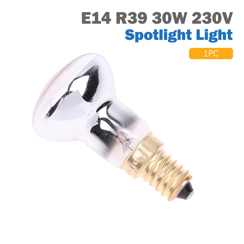 1Pc sostituzione lampada Lava E14 R39 30W 230V faretto vite In lampadina riflettore trasparente lampadine Spot lampada riflesso movimento