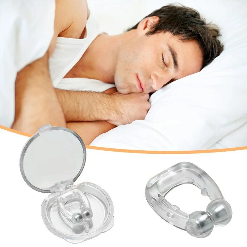 Clip per naso Anti-russamento portatile dilatatori nasali tappo per russare dispositivo per la congestione del naso dispositivo per respirare l'attrezzatura per il sonno di facile manutenzione